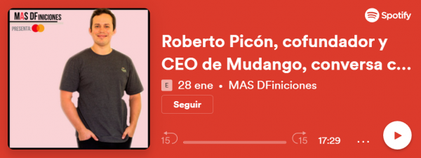 Roberto Picón, cofundador y CEO de Mudango, conversa con Nicolás Durante sobre su aterrizaje en Brasil
