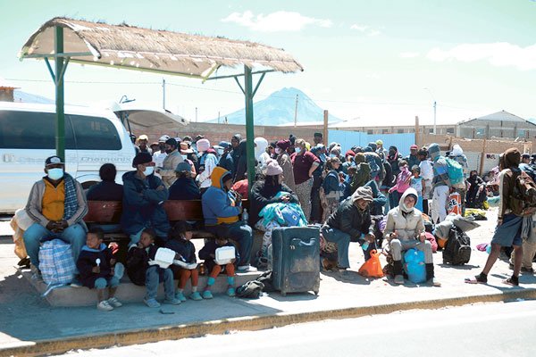 La crítica situación migratoria en el norte ya suma varios meses sin una solución definitiva. Foto: Agencia Uno