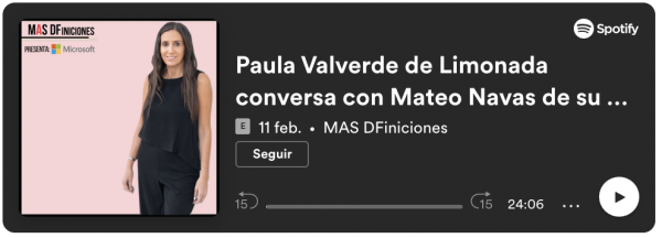 Paula Valverde de Limonada conversa con Mateo Navas de su expansión por EEUU