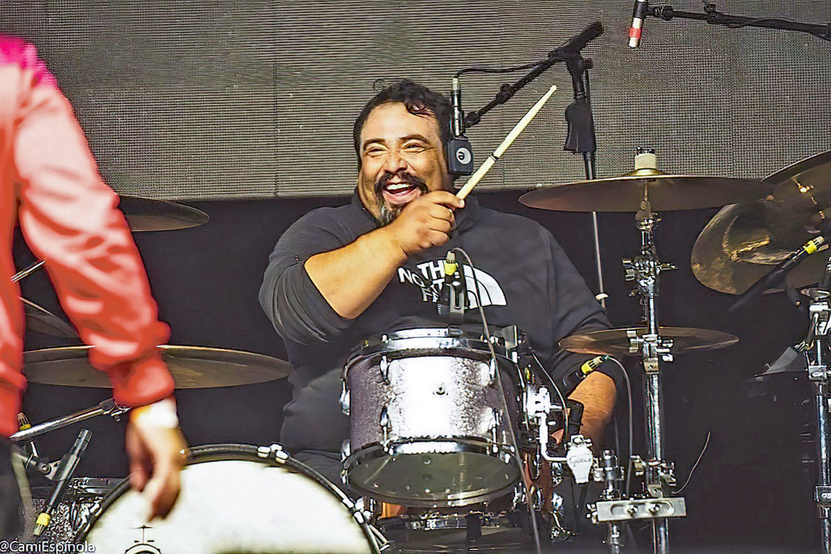 <p>El baterista a cargo de la avanzada presidencial</p>