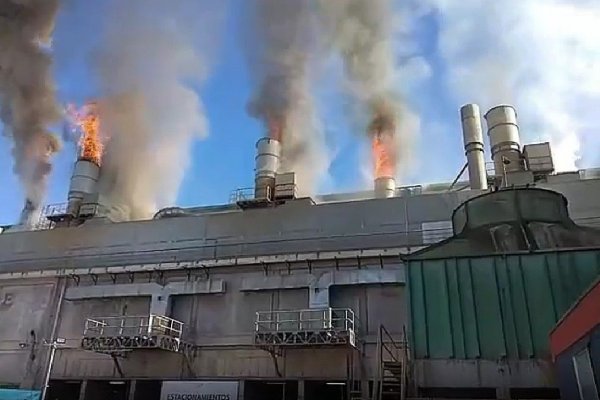 Incendio afectó a planta de CMPC en Puente Alto