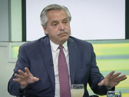 <p>Alberto Fernández: "Creo que nos sacamos una soga del cuello con el acuerdo con el FMI"</p>