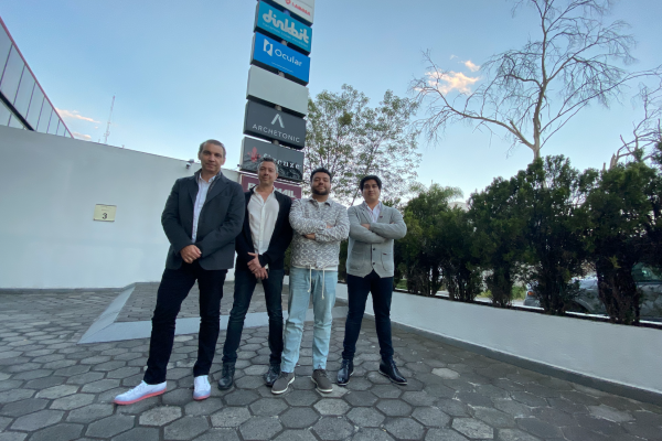 Boris Hirmas, Leo Wurman, Fernando Moya y Danilo Naranjo, fundadores de Ocular.