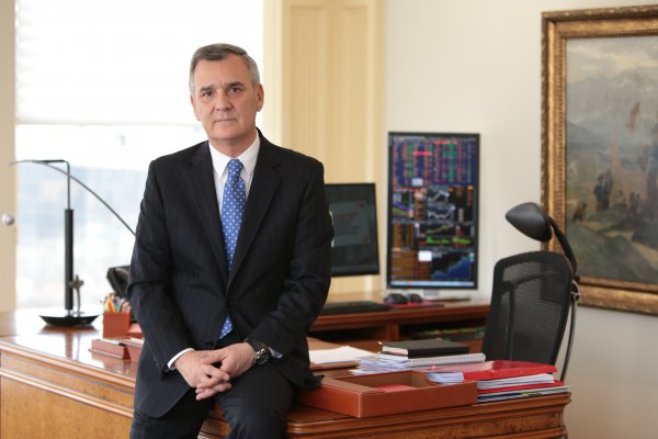 El presidente de Banco Santander Chile, Claudio Melandri.