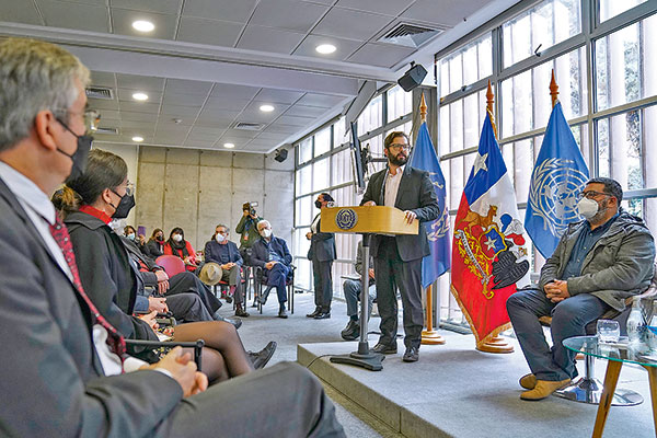 La exposición del Presidente Gabriel Boric, dando el puntapié inicial a los diálogos sociales para la reforma de pensiones.