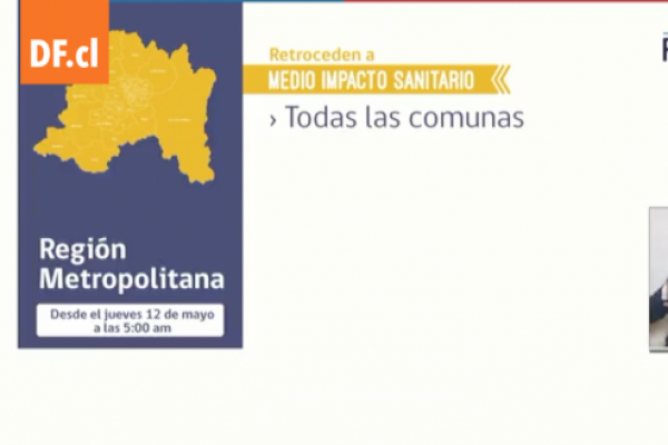 <p>Ahora en DF | Minsal anuncia retroceso de fase de toda la Región Metropolitana y próximo bloqueo de Pase de Movilidad</p>