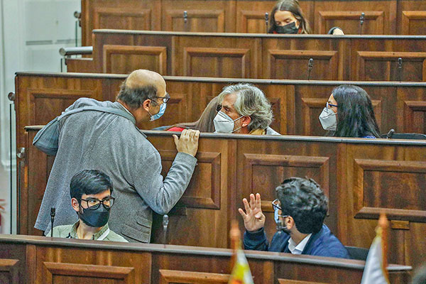 Ayer el Pleno de la Convención votó el segundo informe de la comisión de Derechos Fundamentales. Foto: Agencia Uno