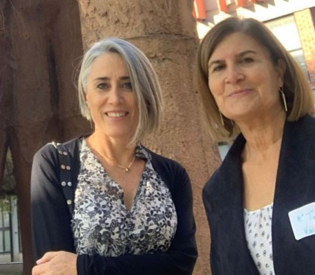 Las fundadoras de Ecocharge, Claudia Puentes y María Teresa Valenzuela.