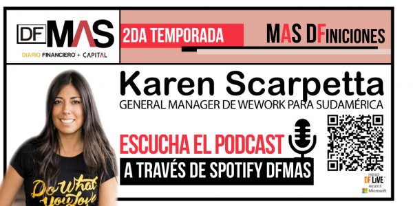 MAS DFINICIONES | Karen Scarpetta de WeWork conversa con Mateo Navas del camino hacia la sostenibilidad en 2022 de la empresa