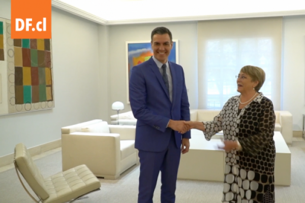 <p>Ahora en DF | Sanchez recibe a Bachelet en España</p>