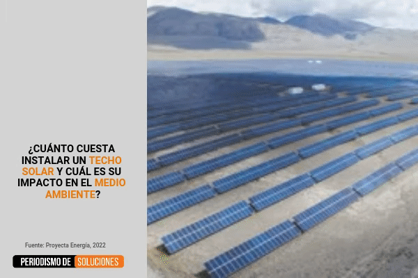 El periodista Pablo Tapia instaló una planta solar en el techo de su casa. Foto: Julio Castro
