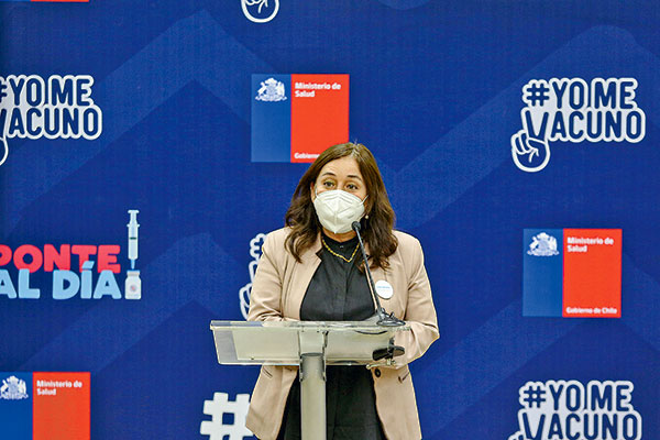 La ministra María Begoña Yarza aterrizó los anuncios en salud. Foto: Agencia Uno