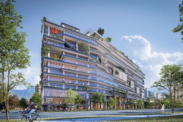 Santander se mudará a nuevo edificio corporativo en Las Condes