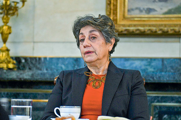 La presidenta de BancoEstado, Jessica López. Foto: Agencia Uno