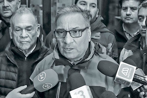 Amador Pantoja, presidente de la Federación de Trabajadores del Cobre. Foto: Agencia Uno