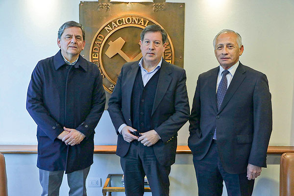 Cristián Argandoña, Jorge Riesco y Patricio Céspedes.