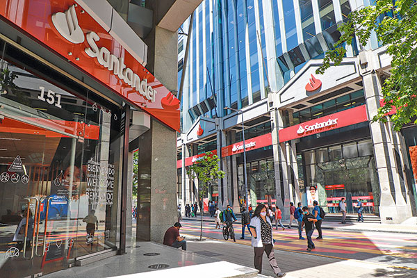Bonos: Banco Santander Chile prepara emisión por cerca de US$ 340 millones