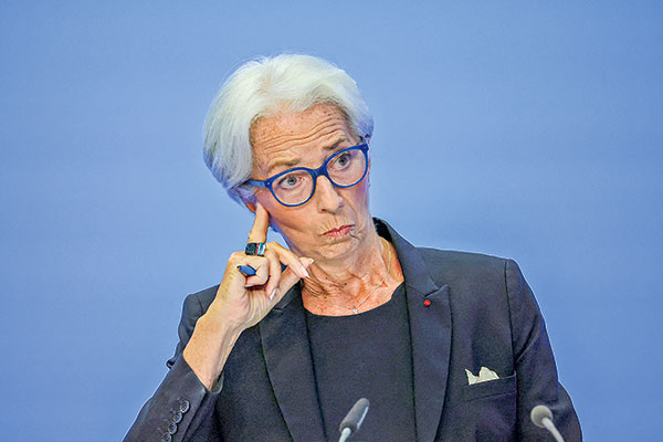 Lagarde desestima recesión en Europa y anuncia que la tasa de septiembre se tomará en base a datos
