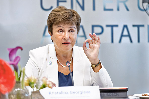 Kristalina Georgieva, directora Gerente del Fondo Monetario Internacional (FMI). Foto: Bloomberg