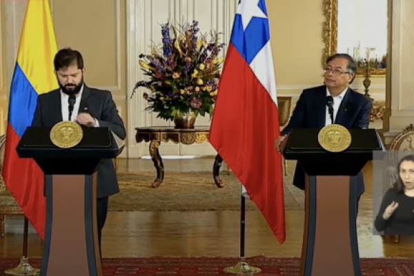 <p>Ahora en DF | Presidente Boric sostiene primera bilateral con Gustavo Petro</p>