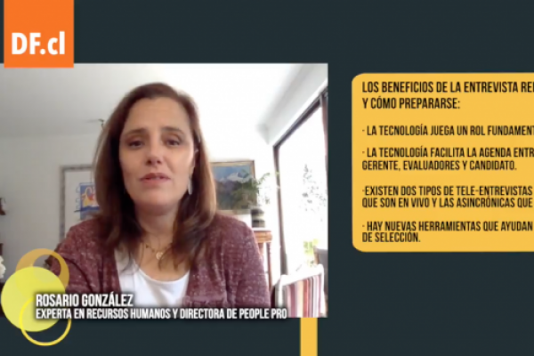 <p>#DFJobs | Rosario Gonzalez experta en Recursos Humanos y directora de People Pro explica los beneficios de la entrevista remota y cómo prepararse.</p>