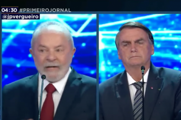 <p>Ahora en DF | El tenso "Cara a Cara" del primer debate de Lula y Bolsonaro</p>