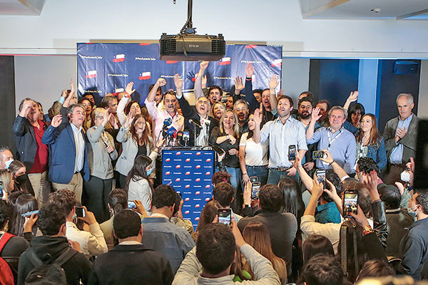 En ChileVamos se destacó que esto no fue un triunfo de los partidos. Foto: José Montenegro