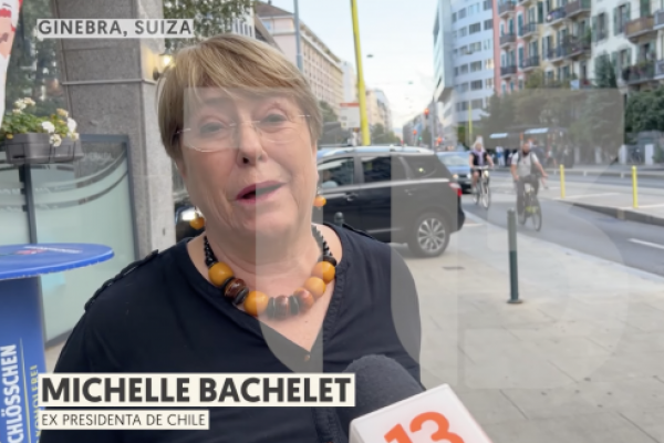 <p>Ex presidenta Bachelet se refiere a derrota del Apruebo</p>