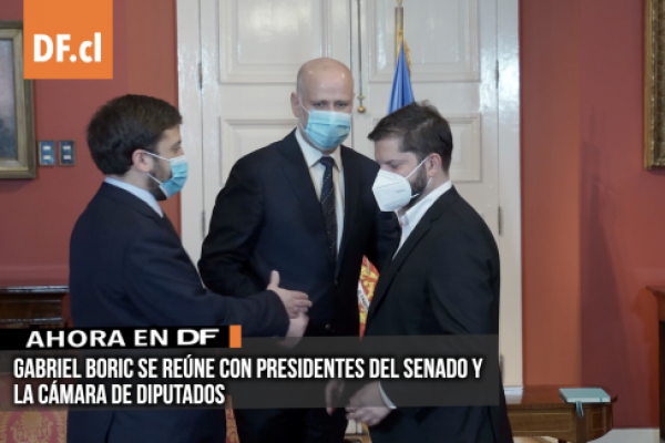 <p>Ahora en DF | Gabriel Boric se reúne con presidentes del Senado y la Cámara de Diputados</p>