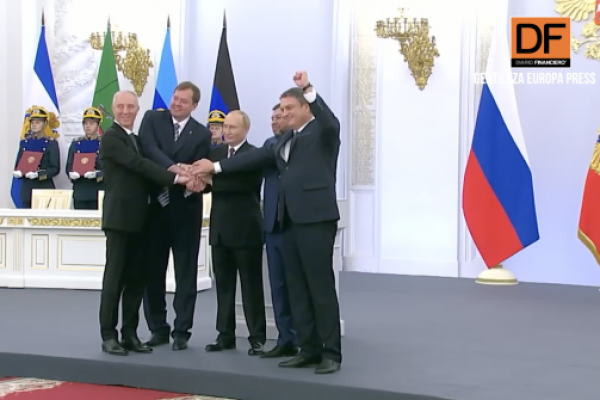 <p>Ahora en DF | Putin promulga los tratados de adhesión a Rusia de Donetsk, Lugansk, Jersón y Zaporiyia</p>