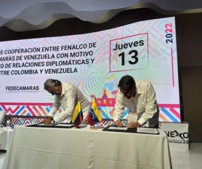 Cámaras de Colombia y Venezuela firman acuerdo para impulsar el comercio