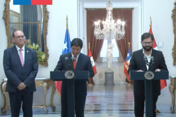 <p>Ahora en DF | Boric y Castillo acuerdan comercio exterior, intercambio comercial y el regreso de la Alianza del Pacífico</p>