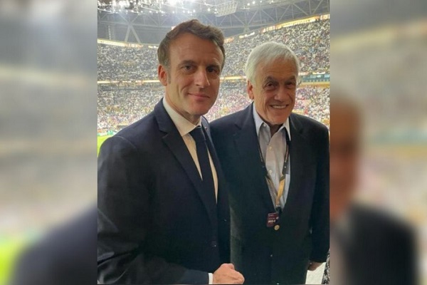 Expresidente Sebastián Piñera, uno de los chilenos que viajó al mundial de Qatar
