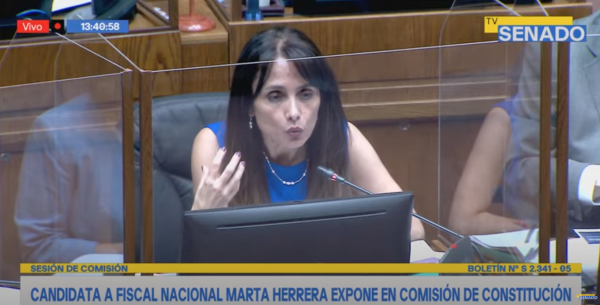<p>Ahora en DF | Candidata a Fiscal Nacional Marta Herrera expone ante la comisión de Constitución</p>