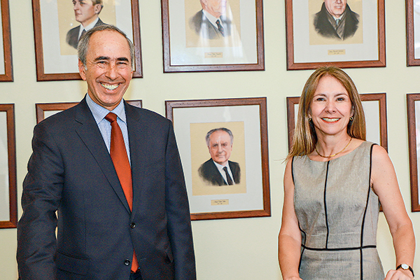 Ricardo Mewes, presidente de la CPC y Susana Jiménez, vicepresidenta de la CPC. Foto: Julio Castro