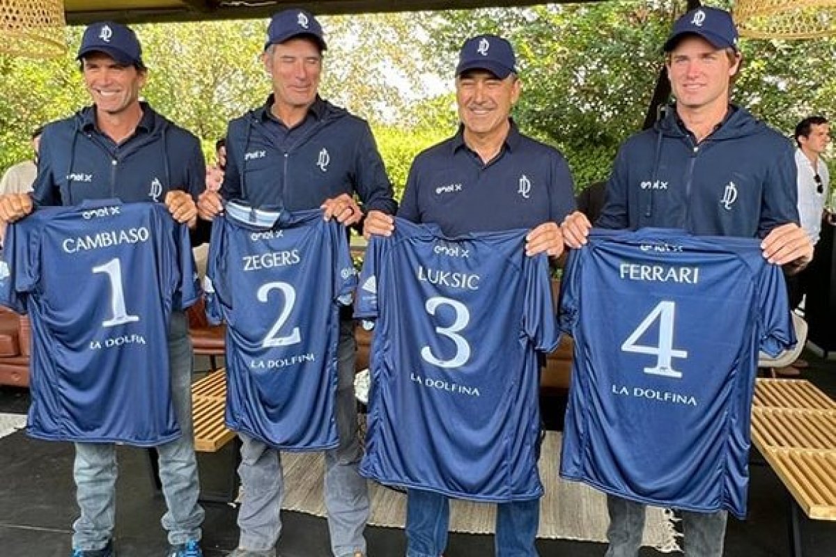 <p>Jean-Paul Luksic, Enel X y Federico Tagle, los sponsors de la visita de Cambiaso a Chile</p>