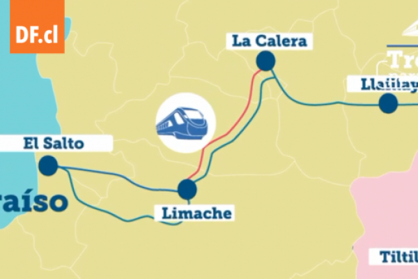 <p>Ahora en DF | Así será el trazado del tren Valparaíso-Santiago</p>