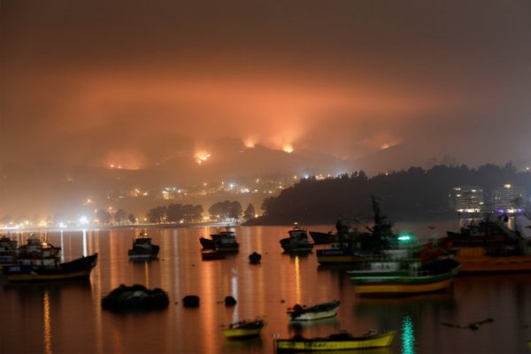 El sur de Chile bajo fuego.