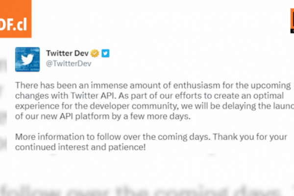 <p>Ahora en DF | Twitter retrasa de nuevo el lanzamiento de su interfaz de programación de aplicaciones de pago</p>