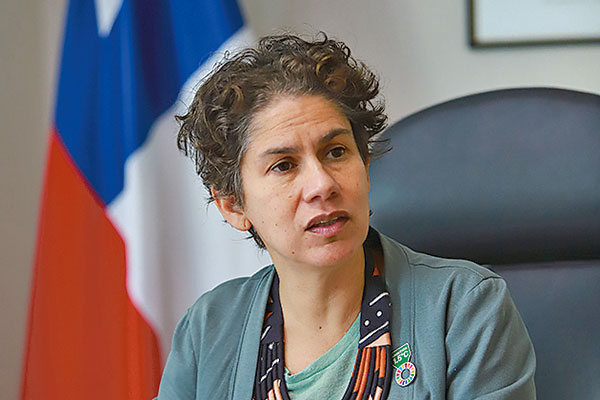La ministra de Medio Ambiente, Maisa Rojas. Foto: Julio Castro
