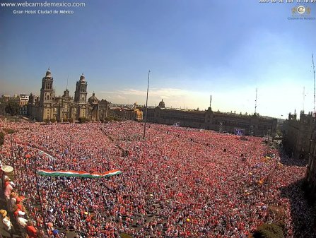 <p>Protestas masivas en México contra reforma electoral promovida por el presidente</p>