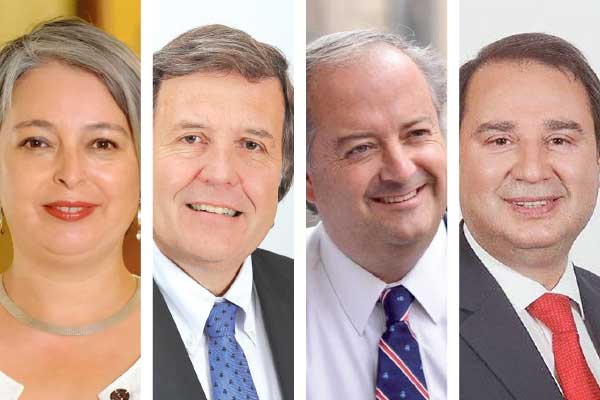 <p>Jeannette Jara Ministra del Trabajo. Patricio Melero exministro del Trabajo. Nicolás Monckeberg exministro del Trabajo. Frank Sauerbaum diputado RN</p>