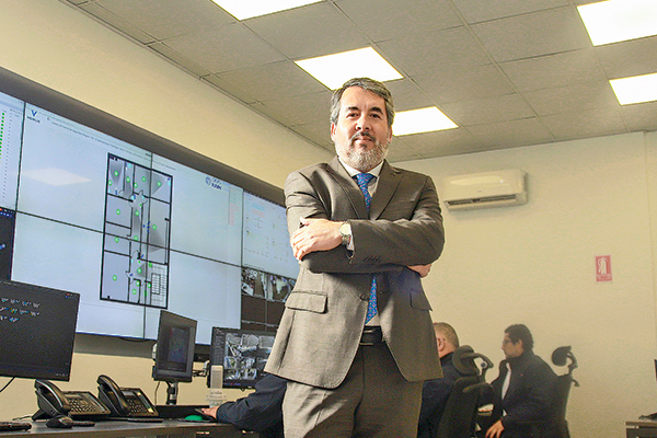 Andrés Muñoz, director nacional de seguridad del grupo Eulen. Foto: Verónica Ortíz