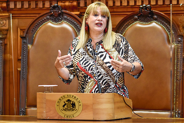 Ángela Vivanco, ministra vocera de la Corte Suprema. Foto: Agencia UNO