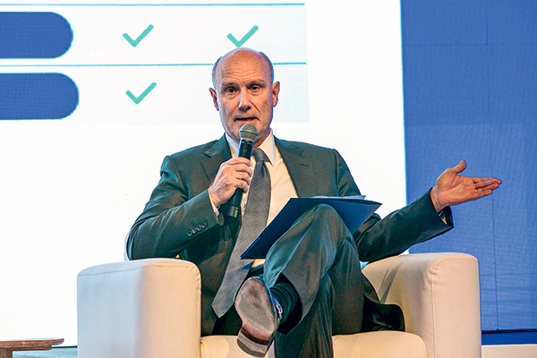 El socio y fundador de Compass Group, Manuel José Balbontín, durante el seminario “Inversiones 2023: Comienzo de una nueva era”, de la firma.