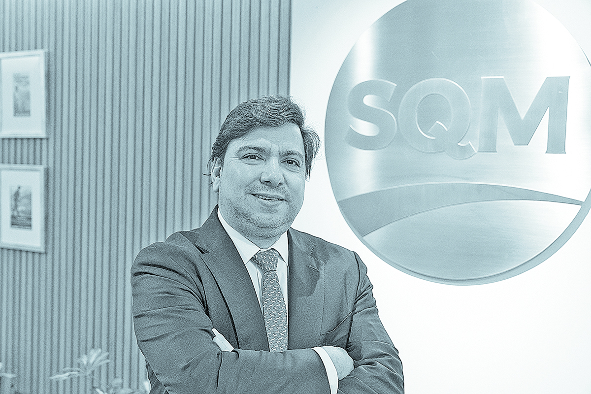 <p>Gonzalo Guerrero en modo “campaña” para el consejo de la Sofofa</p>