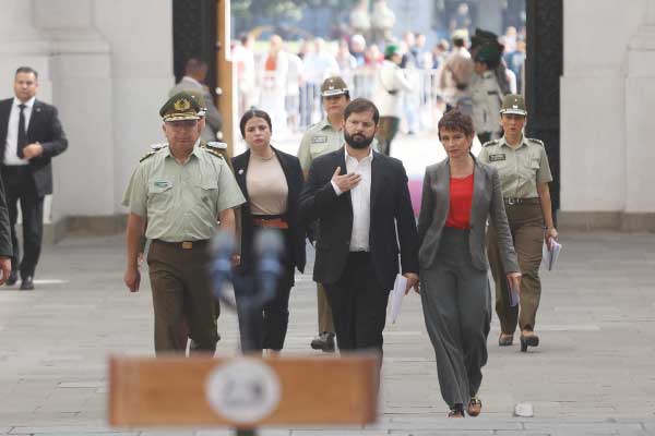 El asesinato de carabinera Rita Olivares concentró la agenda del Gobierno. Foto: Agencia UNO