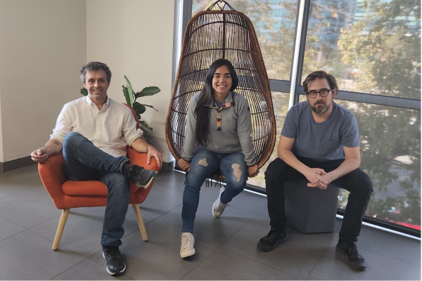 Fernando del Sol, Bárbara Reyes y Felipe Nanning.