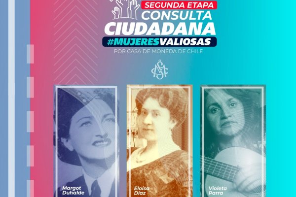 <p>Eloísa Díaz, Margot Duhalde y Violeta Parra son las finalistas para ser el rostro del Impreso Conmemorativo de Casa de Moneda</p>