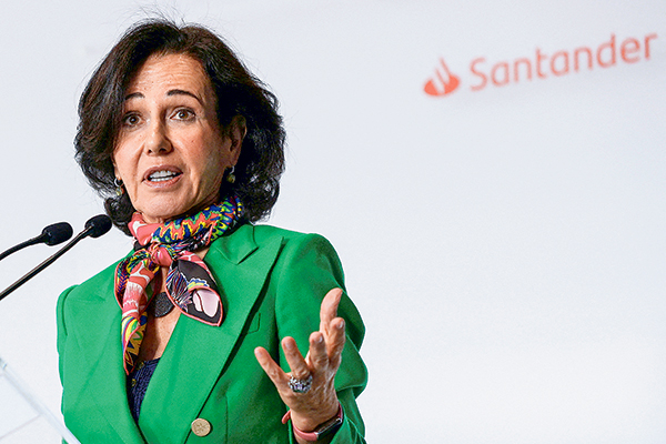 La presidenta de Banco Santander, Ana Botín. Foto: Reuters